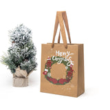 Maxbell 12x Christmas Paper Gift Bags with Handle for Holiday Party Favors Supplies