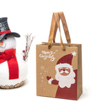 Maxbell 12x Christmas Paper Gift Bags with Handle for Holiday Party Favors Supplies