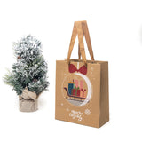 Maxbell 12x Christmas Paper Gift Bags with Handle for Holiday Party Favors Supplies