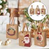 Maxbell 12x Christmas Paper Gift Bags with Handle for Holiday Party Favors Supplies