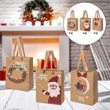 Maxbell 12x Christmas Paper Gift Bags with Handle for Holiday Party Favors Supplies