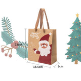 Maxbell 12x Christmas Paper Gift Bags with Handle for Holiday Party Favors Supplies