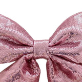 Maxbell Decoration Sequin Bow Glitter Sequins Large Bows for Home Children's Room pink