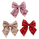 Maxbell Decoration Sequin Bow Glitter Sequins Large Bows for Home Children's Room pink