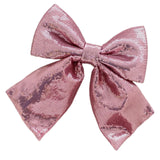 Maxbell Decoration Sequin Bow Glitter Sequins Large Bows for Home Children's Room pink