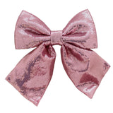 Maxbell Decoration Sequin Bow Glitter Sequins Large Bows for Home Children's Room pink
