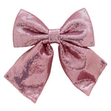 Maxbell Decoration Sequin Bow Glitter Sequins Large Bows for Home Children's Room pink