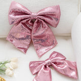Maxbell Decoration Sequin Bow Glitter Sequins Large Bows for Home Children's Room pink