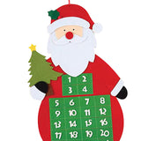 Maxbell Xmas counting Calendar Wall Hanging Decor for decor Santa