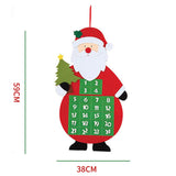 Maxbell Xmas counting Calendar Wall Hanging Decor for decor Santa