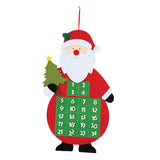 Maxbell Xmas counting Calendar Wall Hanging Decor for decor Santa