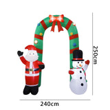 Maxbell 8 ft Christmas Inflatable Archway with Lights for Patio Lawn Decoration