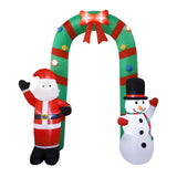 Maxbell 8 ft Christmas Inflatable Archway with Lights for Patio Lawn Decoration