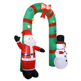 Maxbell 8 ft Christmas Inflatable Archway with Lights for Patio Lawn Decoration