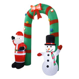 Maxbell 8 ft Christmas Inflatable Archway with Lights for Patio Lawn Decoration