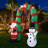 Maxbell 8 ft Christmas Inflatable Archway with Lights for Patio Lawn Decoration