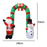 Maxbell Lighted Christmas Inflatable Archway with LED Lights for Patio Outdoor Yard