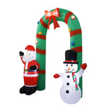 Maxbell Lighted Christmas Inflatable Archway with LED Lights for Patio Outdoor Yard