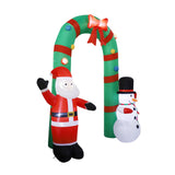 Maxbell Lighted Christmas Inflatable Archway with LED Lights for Patio Outdoor Yard