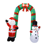 Maxbell Lighted Christmas Inflatable Archway with LED Lights for Patio Outdoor Yard