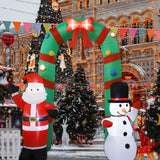 Maxbell Lighted Christmas Inflatable Archway with LED Lights for Patio Outdoor Yard