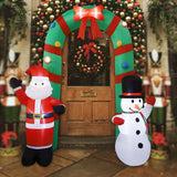 Maxbell Lighted Christmas Inflatable Archway with LED Lights for Patio Outdoor Yard