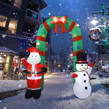 Maxbell Lighted Christmas Inflatable Archway with LED Lights for Patio Outdoor Yard