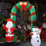 Maxbell Lighted Christmas Inflatable Archway with LED Lights for Patio Outdoor Yard