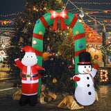 Maxbell Lighted Christmas Inflatable Archway with LED Lights for Patio Outdoor Yard