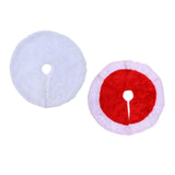Maxbell Christmas Tree Skirt Traditional 14.96'' Thick for Party Wedding Holiday White