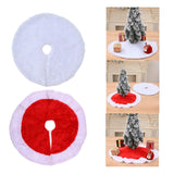 Maxbell Christmas Tree Skirt Traditional 14.96'' Thick for Party Wedding Holiday White