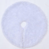 Maxbell Christmas Tree Skirt Traditional 14.96'' Thick for Party Wedding Holiday White
