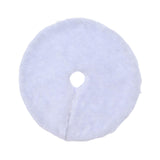 Maxbell Christmas Tree Skirt Traditional 14.96'' Thick for Party Wedding Holiday White