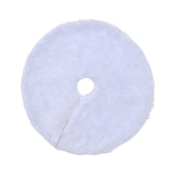 Maxbell Christmas Tree Skirt Traditional 14.96'' Thick for Party Wedding Holiday White