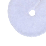 Maxbell Christmas Tree Skirt Traditional 14.96'' Thick for Party Wedding Holiday White