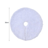 Maxbell Christmas Tree Skirt Traditional 14.96'' Thick for Party Wedding Holiday White