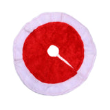 Maxbell Christmas Tree Skirt Traditional 14.96'' Thick for Party Wedding Holiday Red