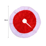 Maxbell Christmas Tree Skirt Traditional 14.96'' Thick for Party Wedding Holiday Red