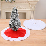 Maxbell Christmas Tree Skirt Traditional 14.96'' Thick for Party Wedding Holiday Red