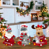 Maxbell 3d Christmas Ornaments Reusable for Wrapping Santa
