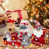 Maxbell 3d Christmas Ornaments Reusable for Wrapping Santa