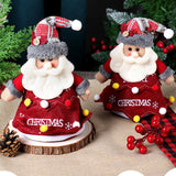 Maxbell 3d Christmas Ornaments Reusable for Wrapping Santa