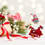 Maxbell 3d Christmas Ornaments Reusable for Wrapping Santa