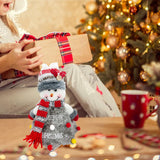 Maxbell 3d Christmas Ornaments Reusable for Wrapping Snowman