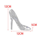 Maxbell Shoes Princess Shoes Decoration Figurine Slipper for home Clear