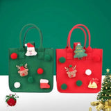 Maxbell Christmas Santa Gift Bag Gifts Bags Gift Sack Toy Bags for Party New Year Green