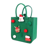 Maxbell Christmas Santa Gift Bag Gifts Bags Gift Sack Toy Bags for Party New Year Green