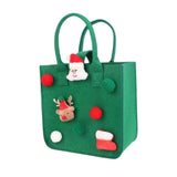 Maxbell Christmas Santa Gift Bag Gifts Bags Gift Sack Toy Bags for Party New Year Green