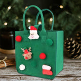 Maxbell Christmas Santa Gift Bag Gifts Bags Gift Sack Toy Bags for Party New Year Green