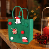 Maxbell Christmas Santa Gift Bag Gifts Bags Gift Sack Toy Bags for Party New Year Green